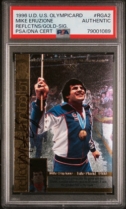 Mike Eruzione 1996 Upper Deck Olypicard Auto PSA Auth