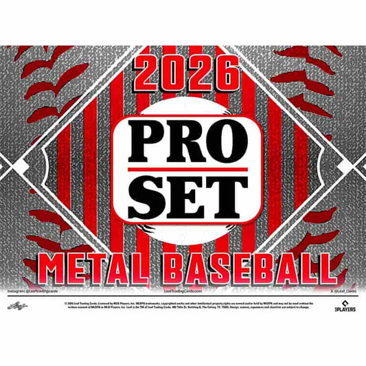2026 Leaf Pro Set Metal Baseball Jumbo Hobby Box