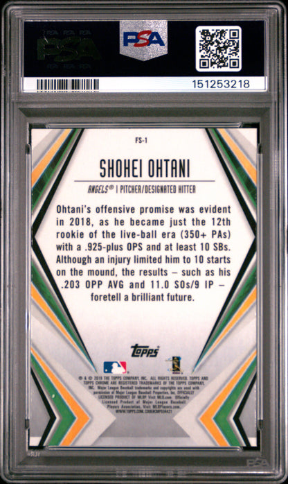 Shohei Ohtani 2019 Topps Chrome Future Stars #FS1 PSA 10 Gem Mint 3218