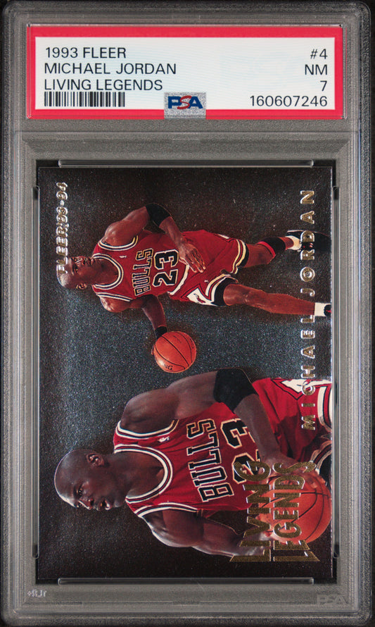 Michael Jordan 1993 Fleer Living Legends PSA 7 Near Mint 7246