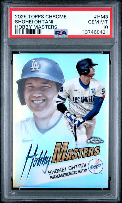 Shohei Ohtani 2025 Topps Chrome Hobby Masters #HM3 PSA 10 Gem Mint