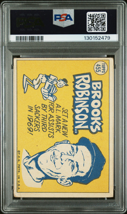 Brooks Robinson 1970 Topps #455 PSA Certified Auto PSA 10 Auto