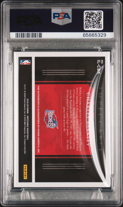 Charles Barkley 2019 Panini Impeccable Illustrious Ink 2/5 PSA 10 Auto 10