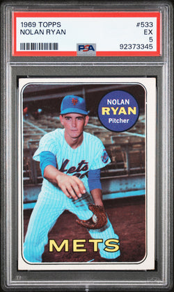 Nolan Ryan 1969 Topps #533 PSA 5 Excellent