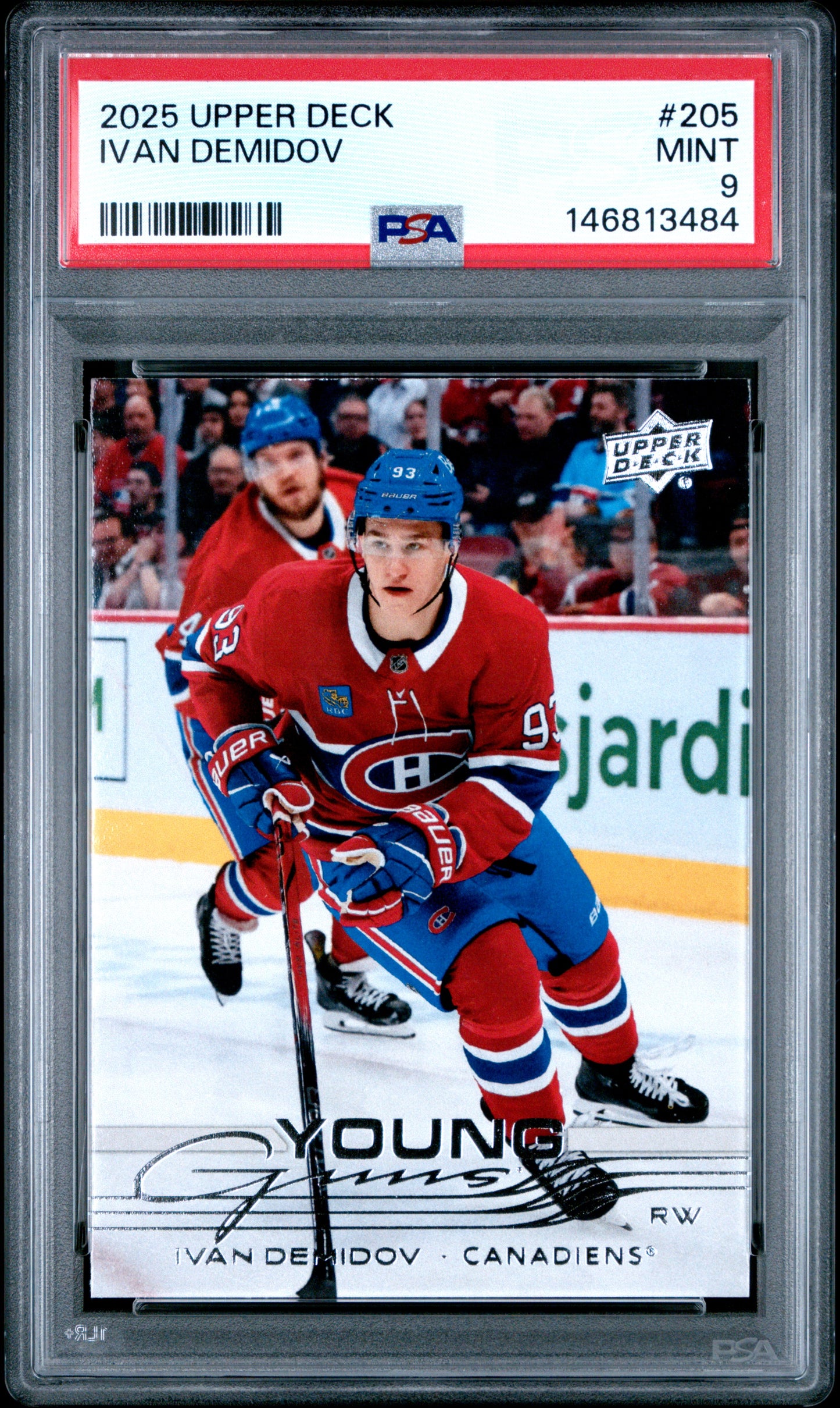 Ivan Demidov 2025 Upper Deck Rookie #205 PSA 9 Mint 3484