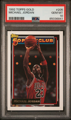 Michael Jordan 1992 Topps Gold #2015 PSA 10 Gem Mint