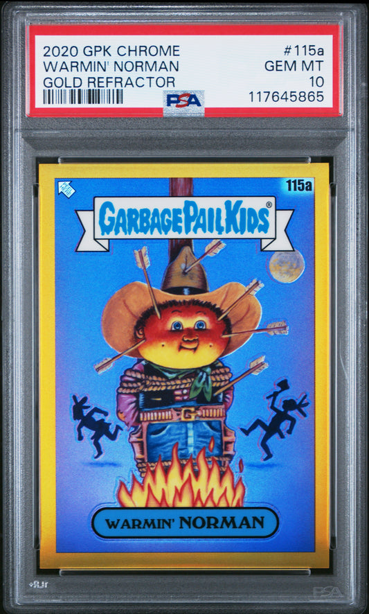 Warmin Norman 2020 Topps GPK Chrome Gold Refractor #28/50 PSA 10 Gem Mint