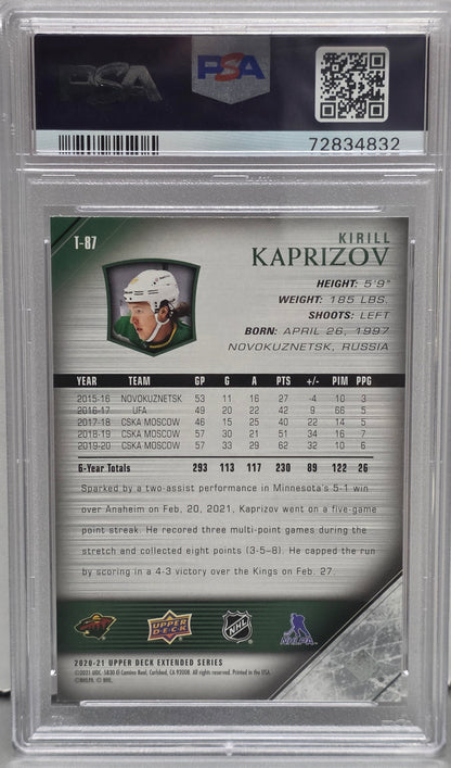 Kirill Kaprizov 2020 Upper Deck Young Guns Tribute PSA 10 Gem Mint 4832