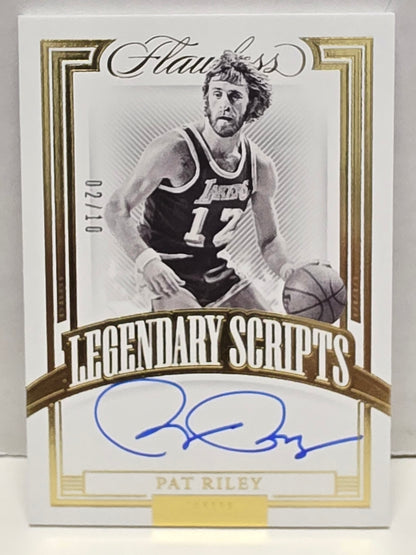 Pat Riley 2021 Panini Flawless Gold Autograph #2/10