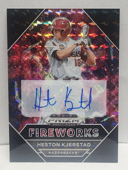 Heston Kjerstad 2020 Panini Prizm Fireworks Black Finite Auto #1/1