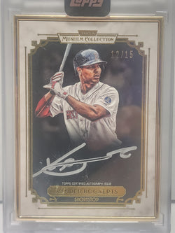 Xander Bogaerts 2014 Topps Museum Collection Gold Framed Auto #12/15