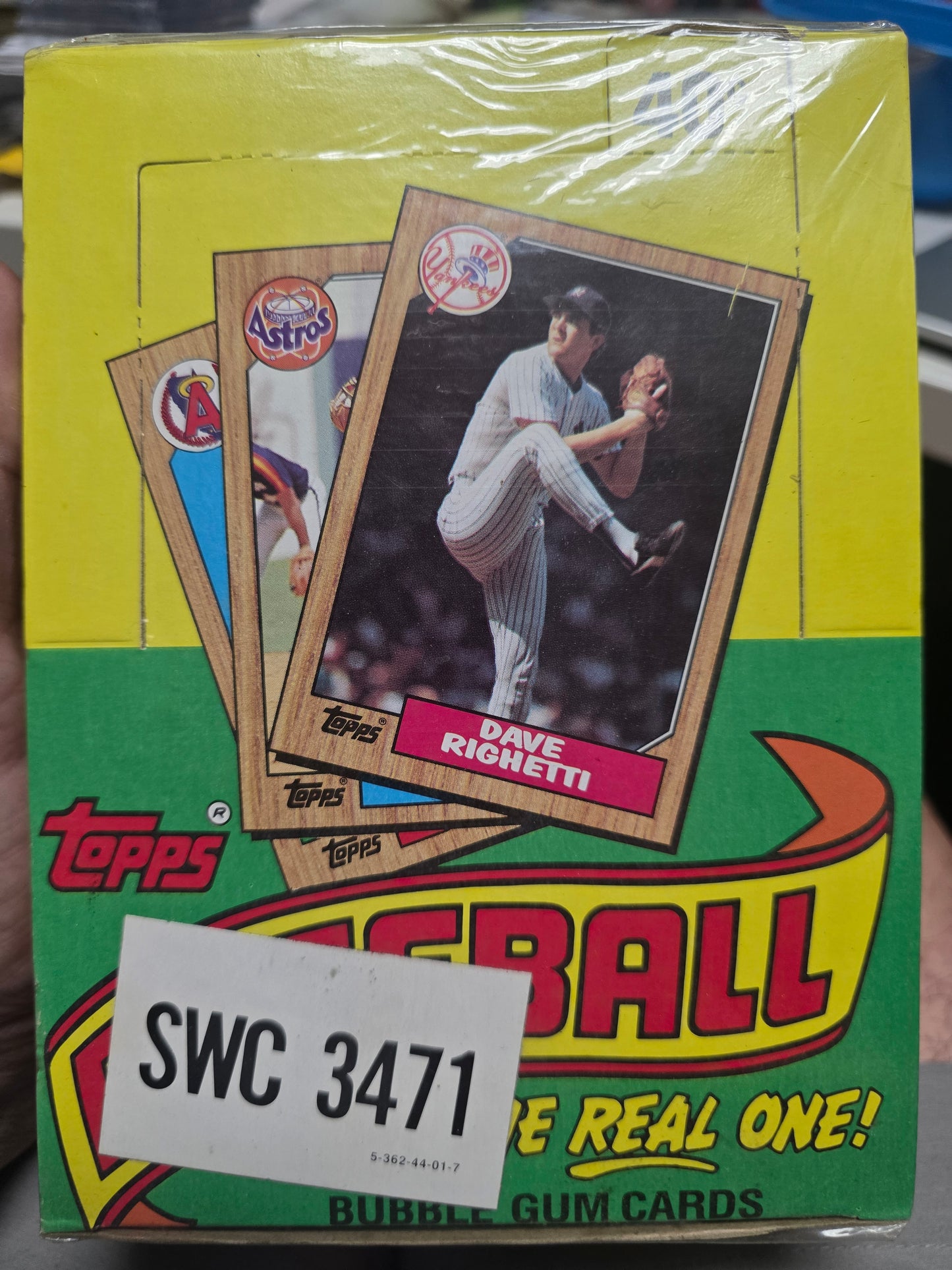 1987 Topps Baseball Wax Box - Sealed Box