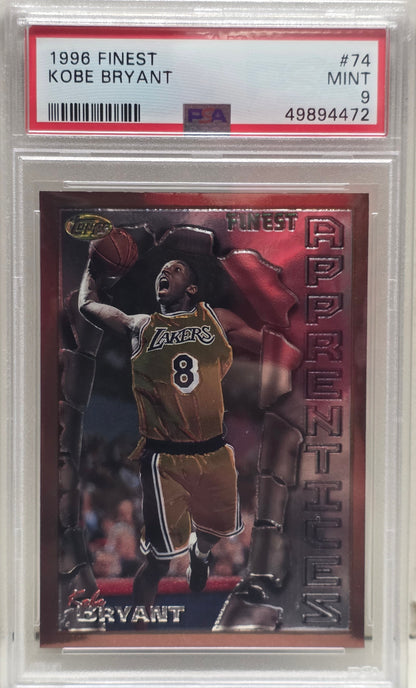 Kobe Bryant 1996 Topps Finest Rookie #74 PSA 9 Mint 4472