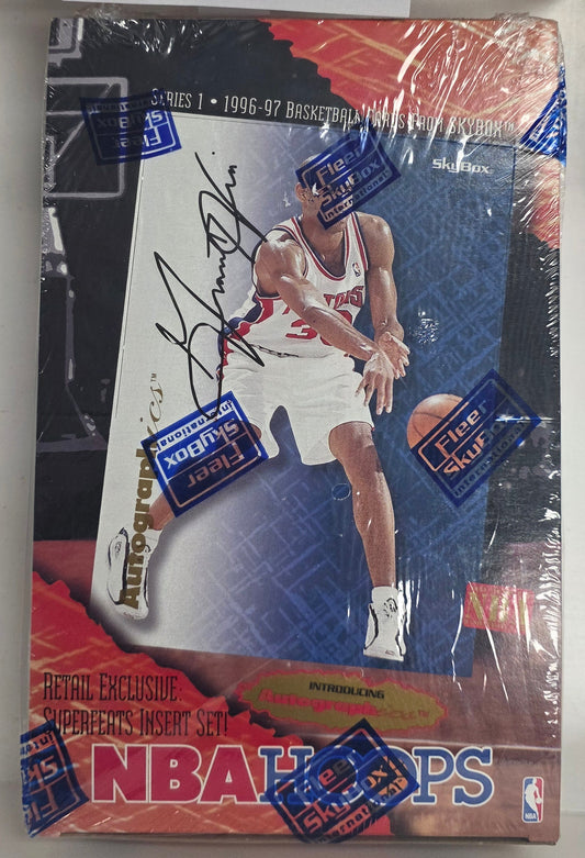 1996-97 Hoops Basketball Series 1 Retail Box