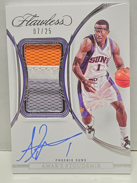 Amar'e Stoudemir 2021 Panini Flawless Patch Auto #7/25