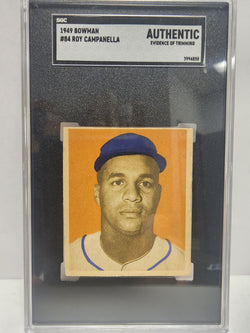 Roy Campanella 1949 Bowman #84 SGC Authentic