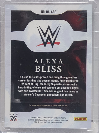 Alexa Bliss 2023 Panini Origins Autograph