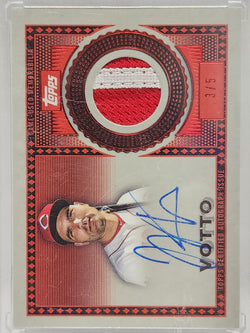 Joey Votto 2021 Topps Reverence Autographed Patch #3/5