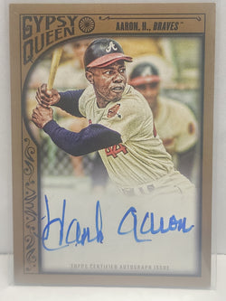 Hank Aaron 2015 Topps Gypsy Queen Gold Auto #15/25