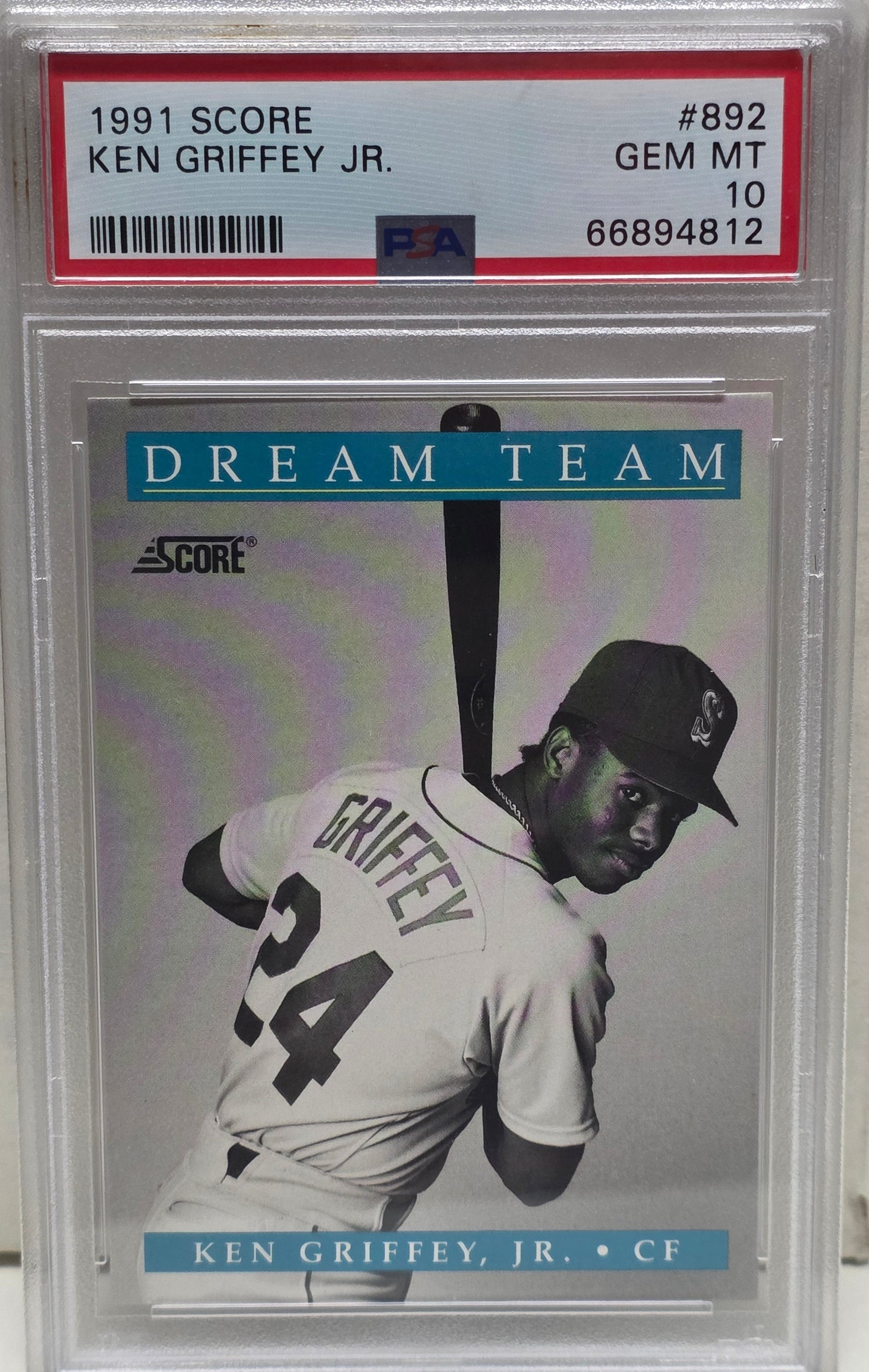 Ken Griffey Jr. 1991 Score #892 Dream Team PSA 10 Gem Mint 4812