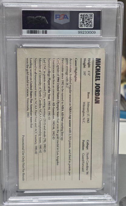 Michael Jordan 1985 Nike Promo PSA 4 Vg-EX