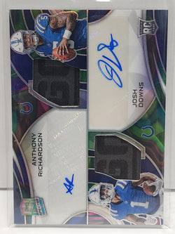 Anthony Richardson + Josh Downs 2023 Panini Spectra Dual Patch Rookie Auto #2/4