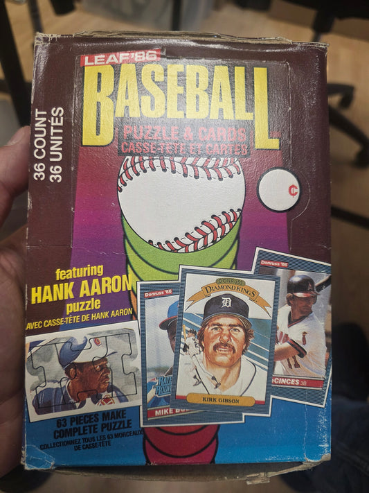 1986 Donruss Leaf Baseball Wax Box