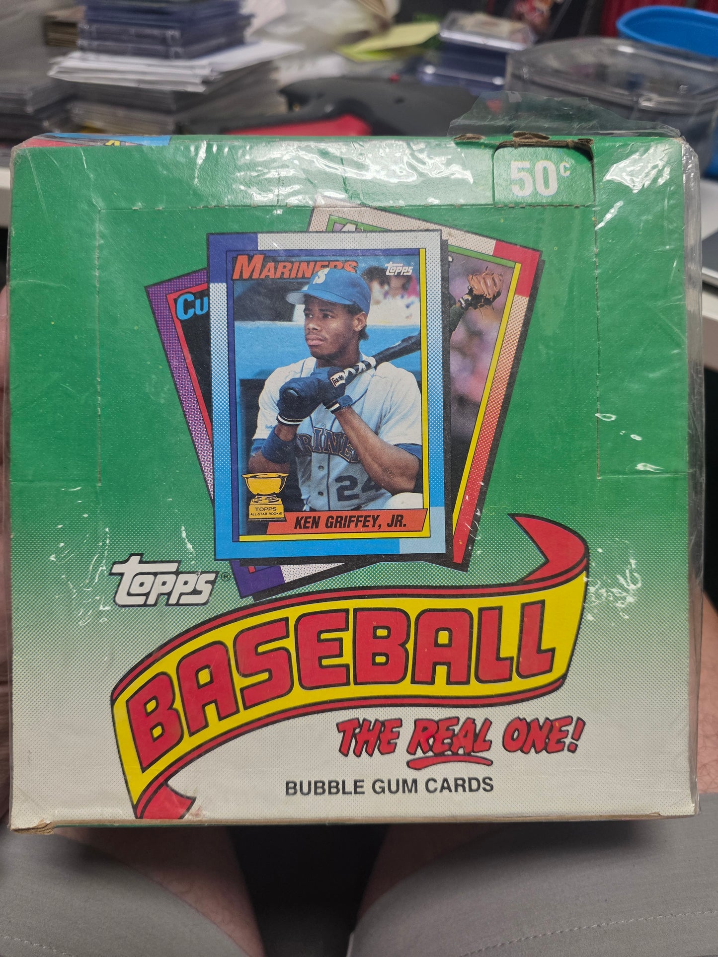 1990 Topps Baseball Wax Box - Oversized Box