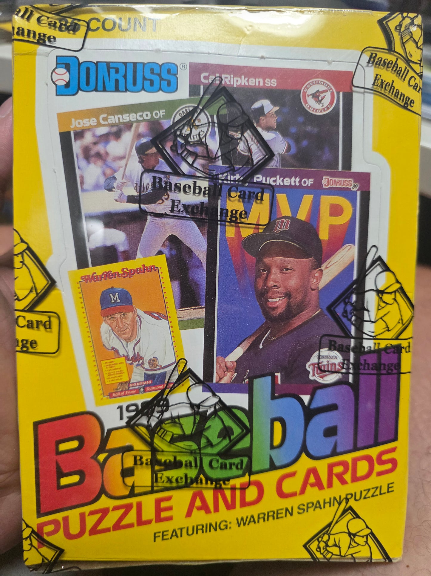 1989 Donruss Baseball Wax Box BBCE Wrapped FASC
