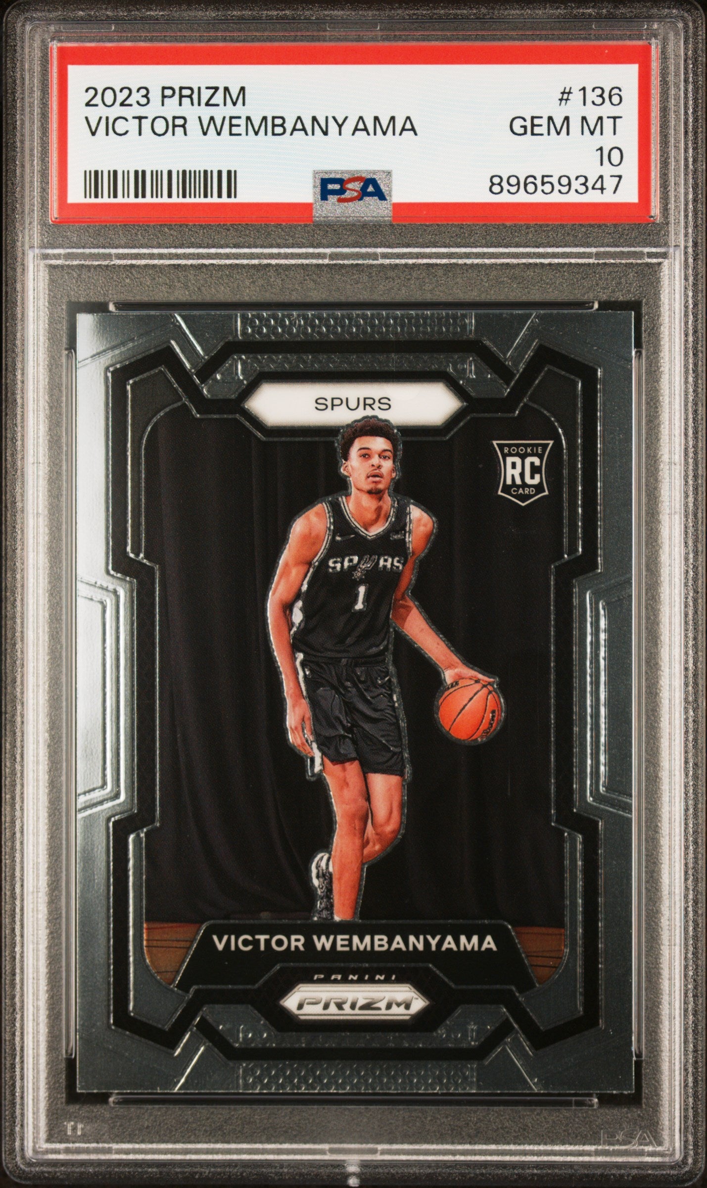Victor Wembanyama 2023 Panini Prizm #136 PSA 10 Gem Mint 9347