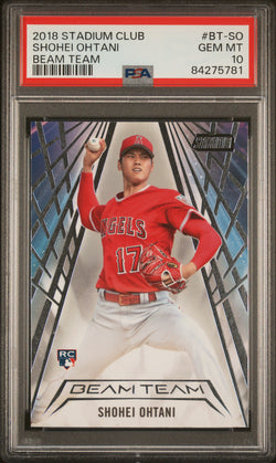 Shohei Ohtani 2018 Stadium Club Beam Team PSA 10 Gem Mint