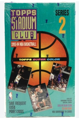 1993-94 Topps Stadium Club Series 2 Basketball Box