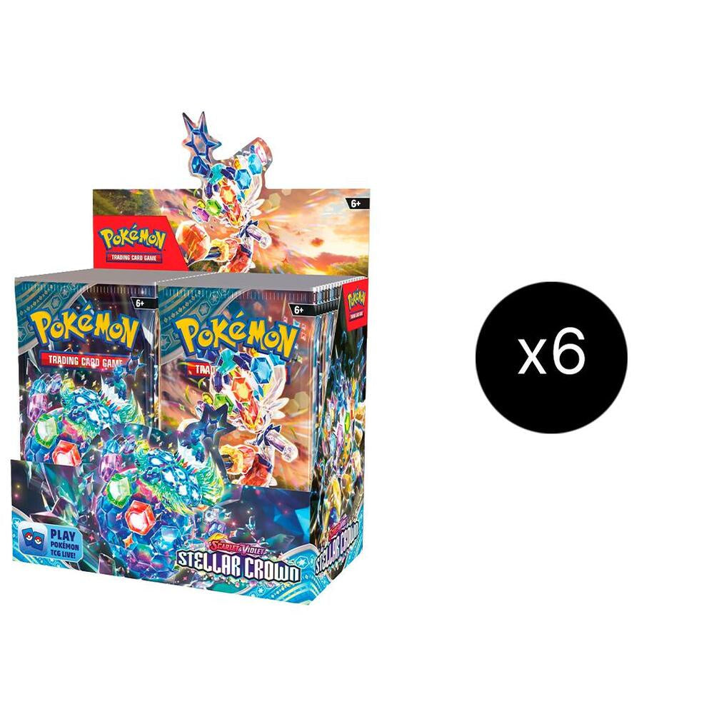Pokemon Scarlet and Violet Stellar Crown Booster 6 Box Case