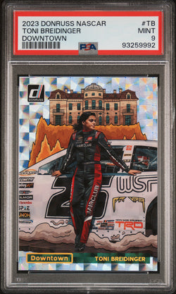 Toni Breidinger 2023 Donruss NASCAR Downtown PSA 9 Mint