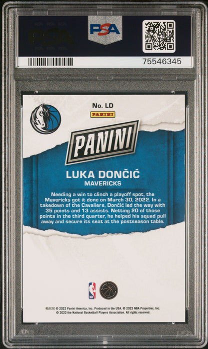 Luka Doncic 2022 Panini Fathers Day Gold PSA 10 Gem Mint
