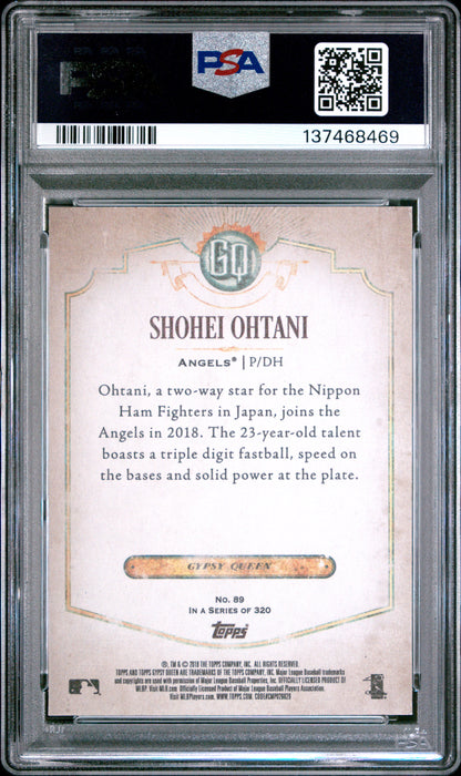 Shohei Ohtani 2018 Topps Gypsy Queen Rookie #89 PSA 10 Gem Mint 8469