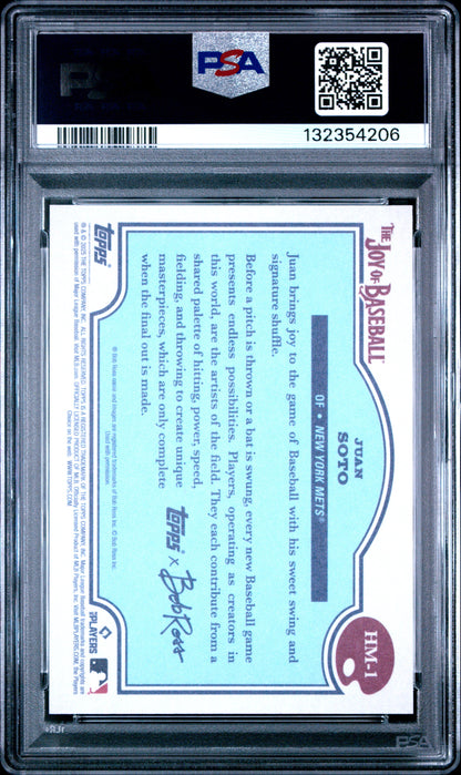 Juan Soto 2025 Topps Bob Ross Happy Mistakes SP PSA 10 Gem Mint