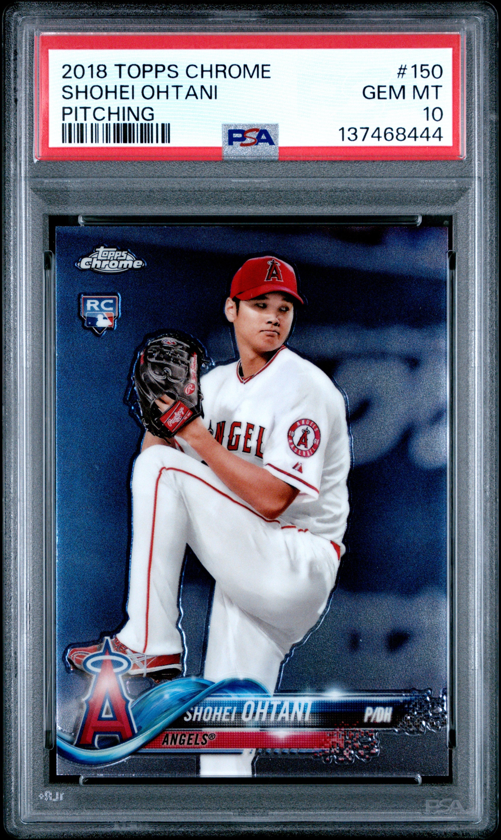 Shohei Ohtani 2018 TOpps Chrome Rookie #150 PSA 10 Gem Mint 8444