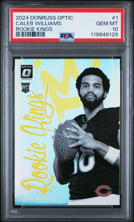Caleb Williams 2024 Donruss Optic Rookie Kings PSA 10 Gem Mint