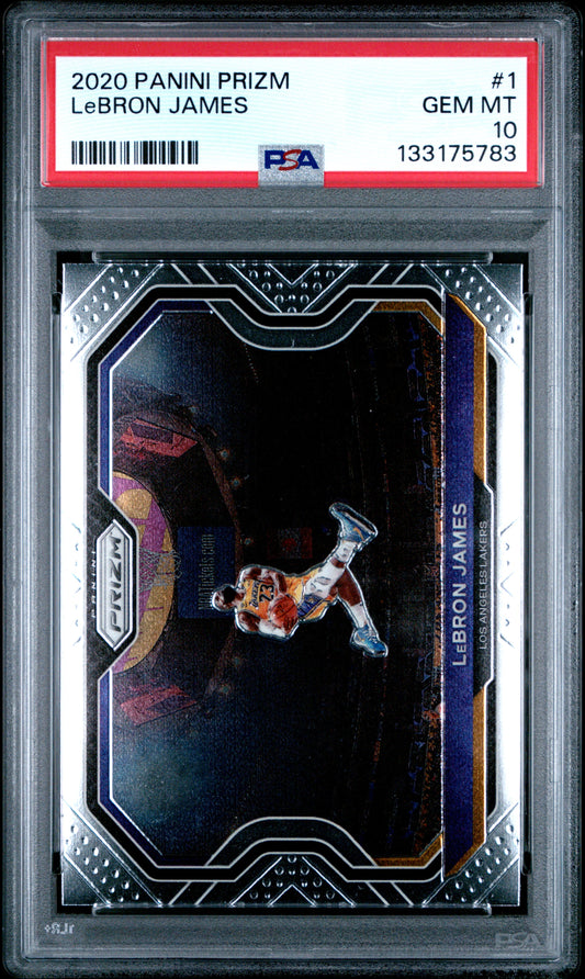 Lebron James 2020 Panini Prizm #1 PSA 10 Gem Mint 5783