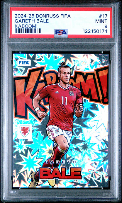 Gareth Bale 2024 Donruss FIFA Kaboom PSA 9 Mint