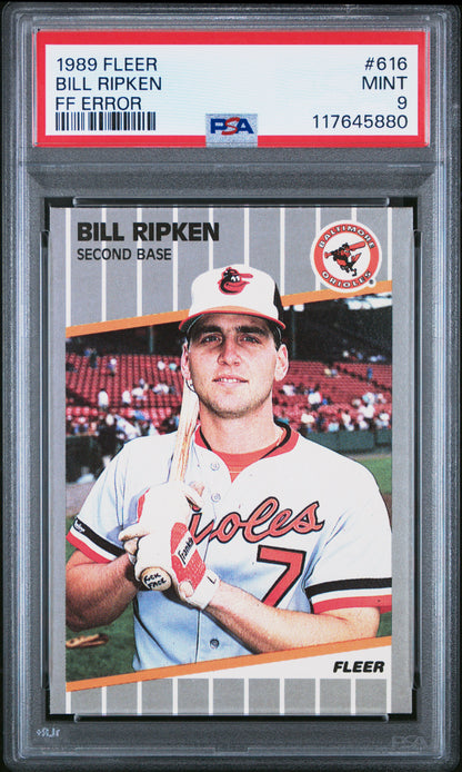 Bill Ripken 1989 Fleer #616 FF Error PSA 9 Mint 5880