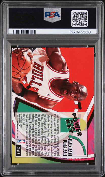 Michael Jordan 1993 Fleer Ultra Power in the Key #2 PSA 6 Ex-Mint