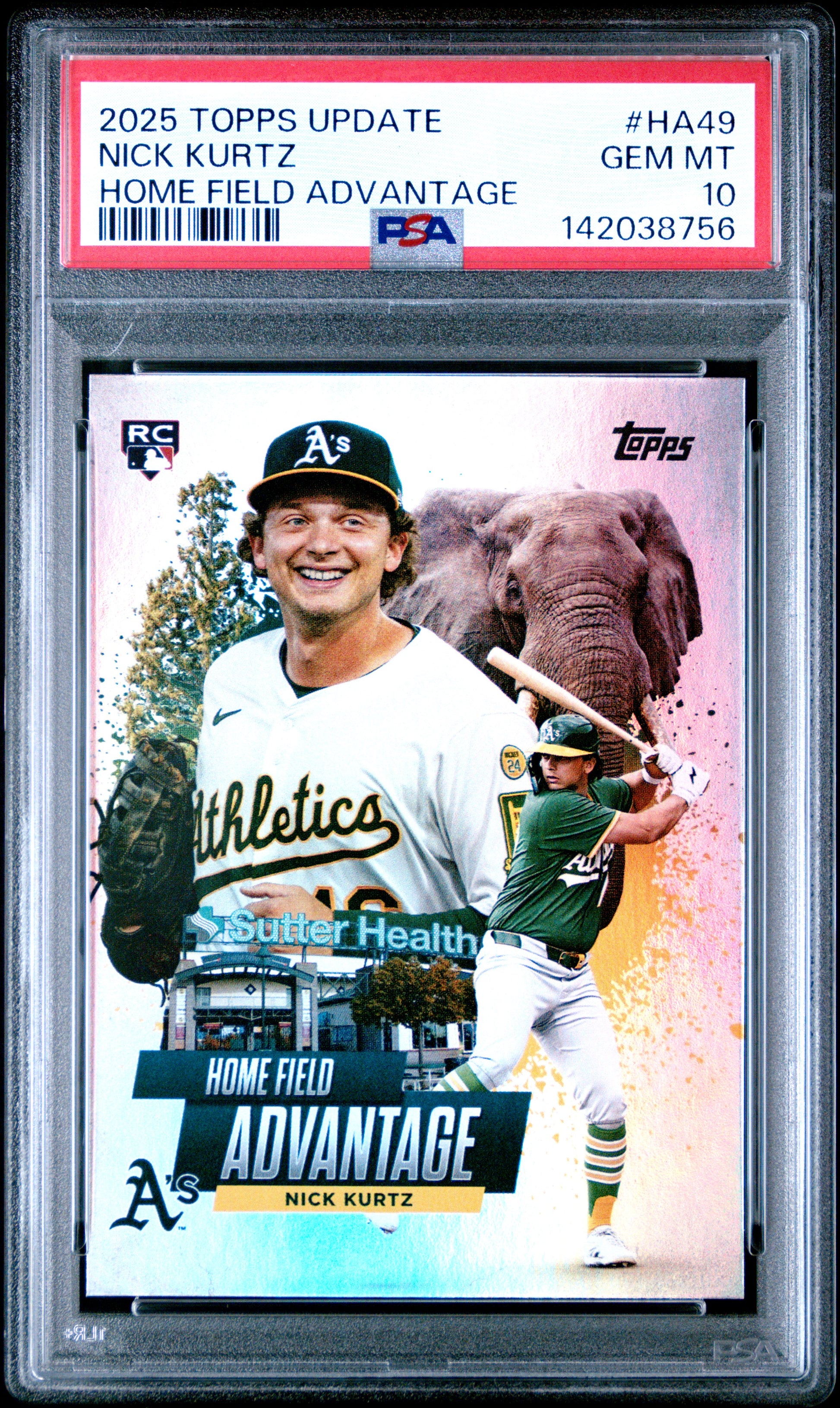 Nick Kurtz 2025 Topps Update Home Field Advantage PSA 10 Gem Mint