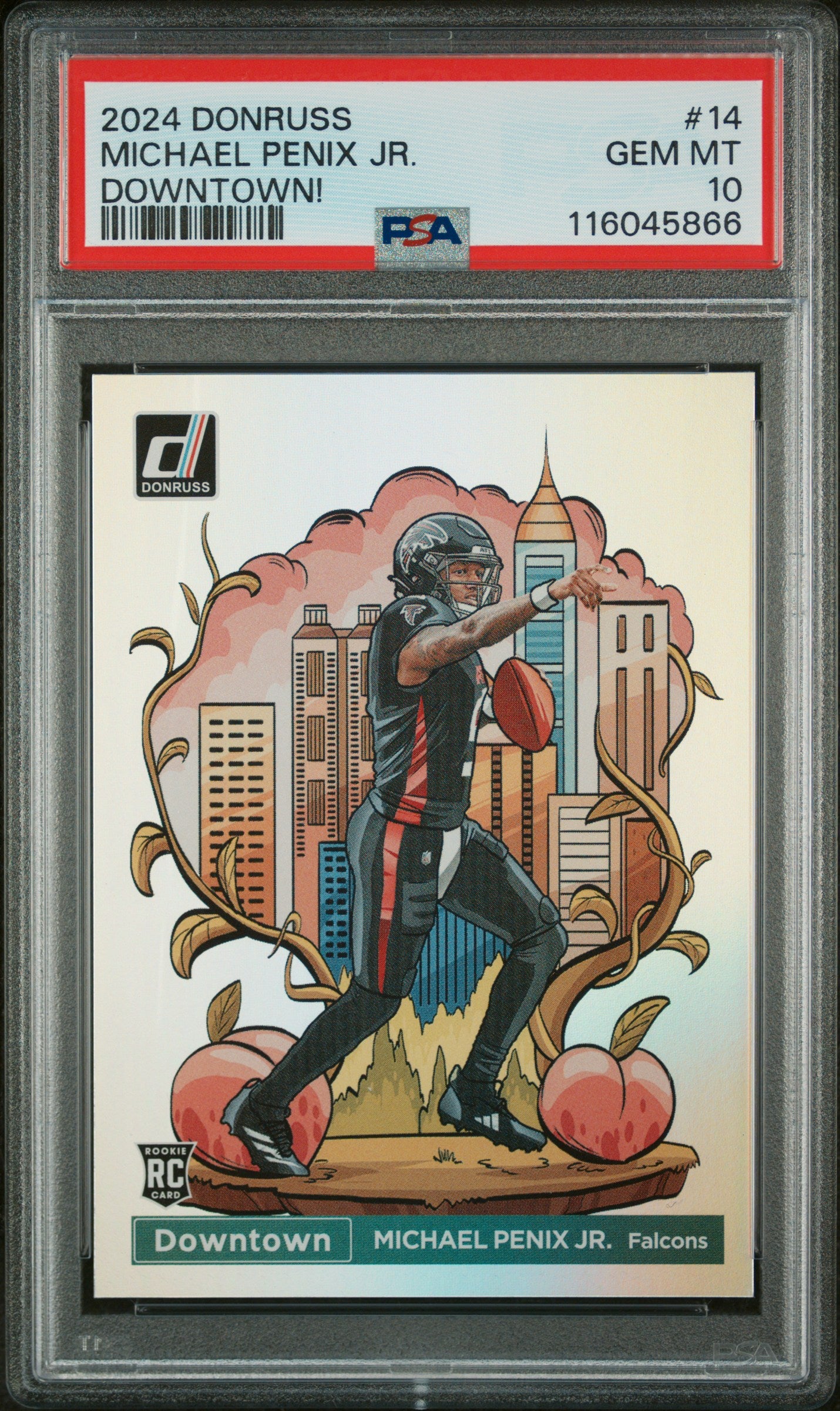 Michael Penix Jr. 2024 Donruss Rookie Downtown PSA 10 Gem Mint