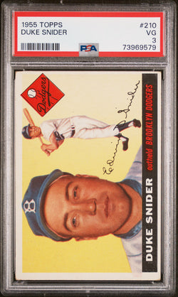 Duke Snider 1955 Topps #210 PSA 3 Very Good