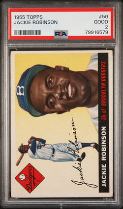 Jackie Robinson 1955 Topps #50 PSA 2 Good