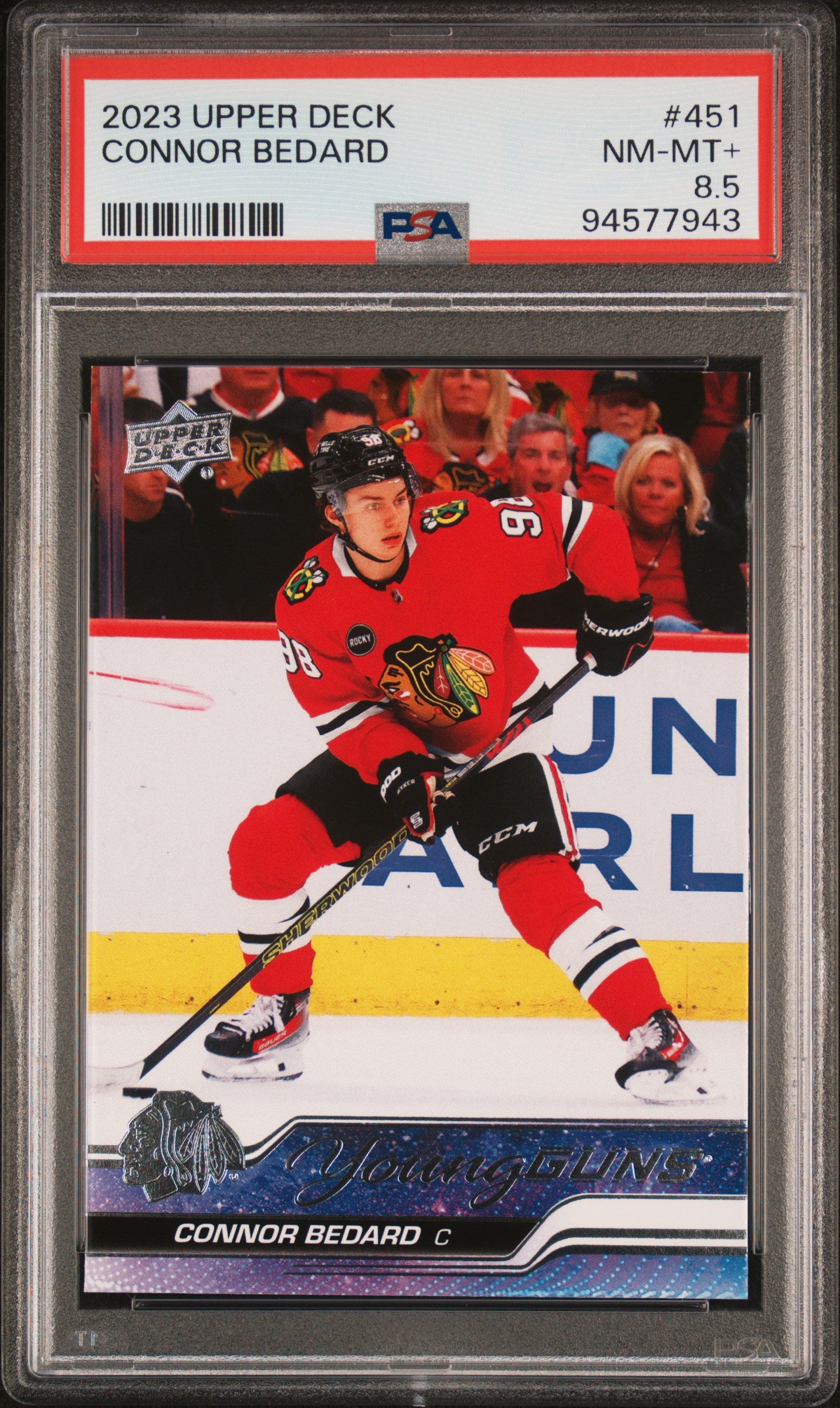Connor Bedard 2003 Upper Deck #451 PSA 8.5 NM-MINT+ 7943