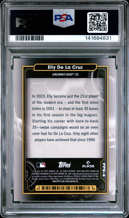 Elly de la Cruz 2024 Topps Chrome Cosmic Planetray Pursuit The Sun PSA 10 Gem Mint 4831