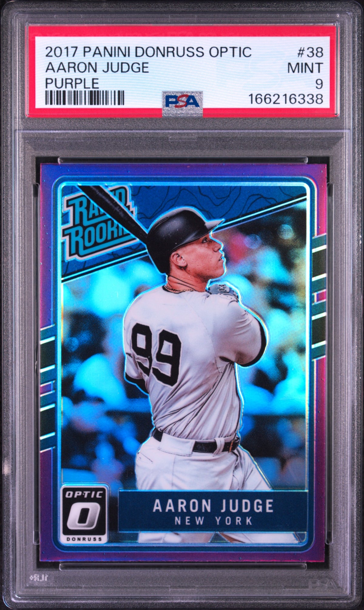 Aaron Judge 2017 Donruss Optic Rookie #38 Purple PSA 9 Mint